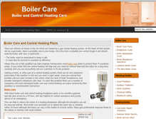 Tablet Screenshot of boiler-care.co.uk